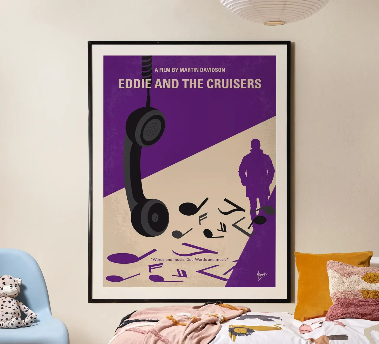 Eddie e i Cruiser di Chungkong poster con telaio in alluminio da jammie