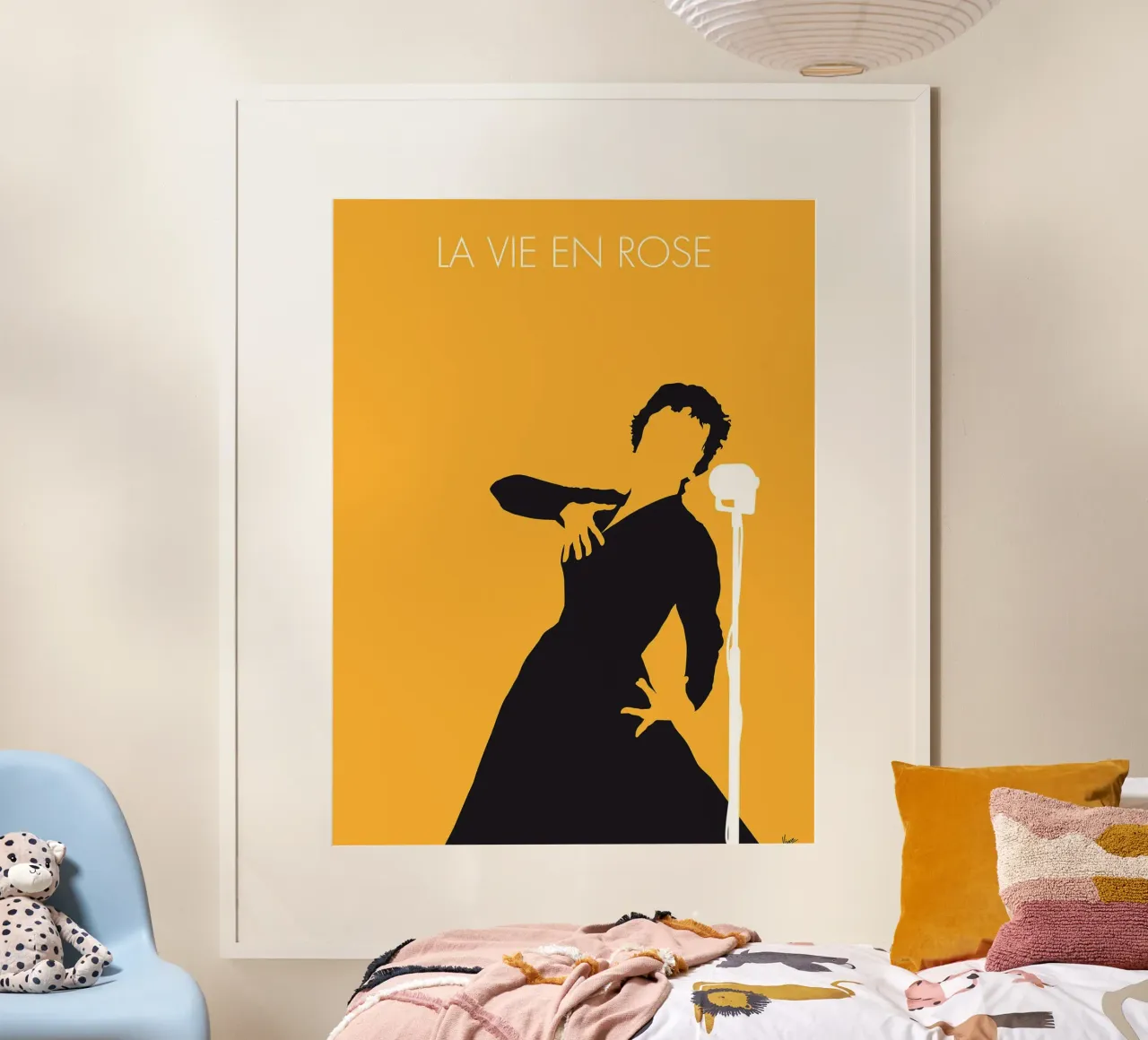 Edith Piaf - La Vie En Rose di Chungkong poster con telaio in alluminio da jammie