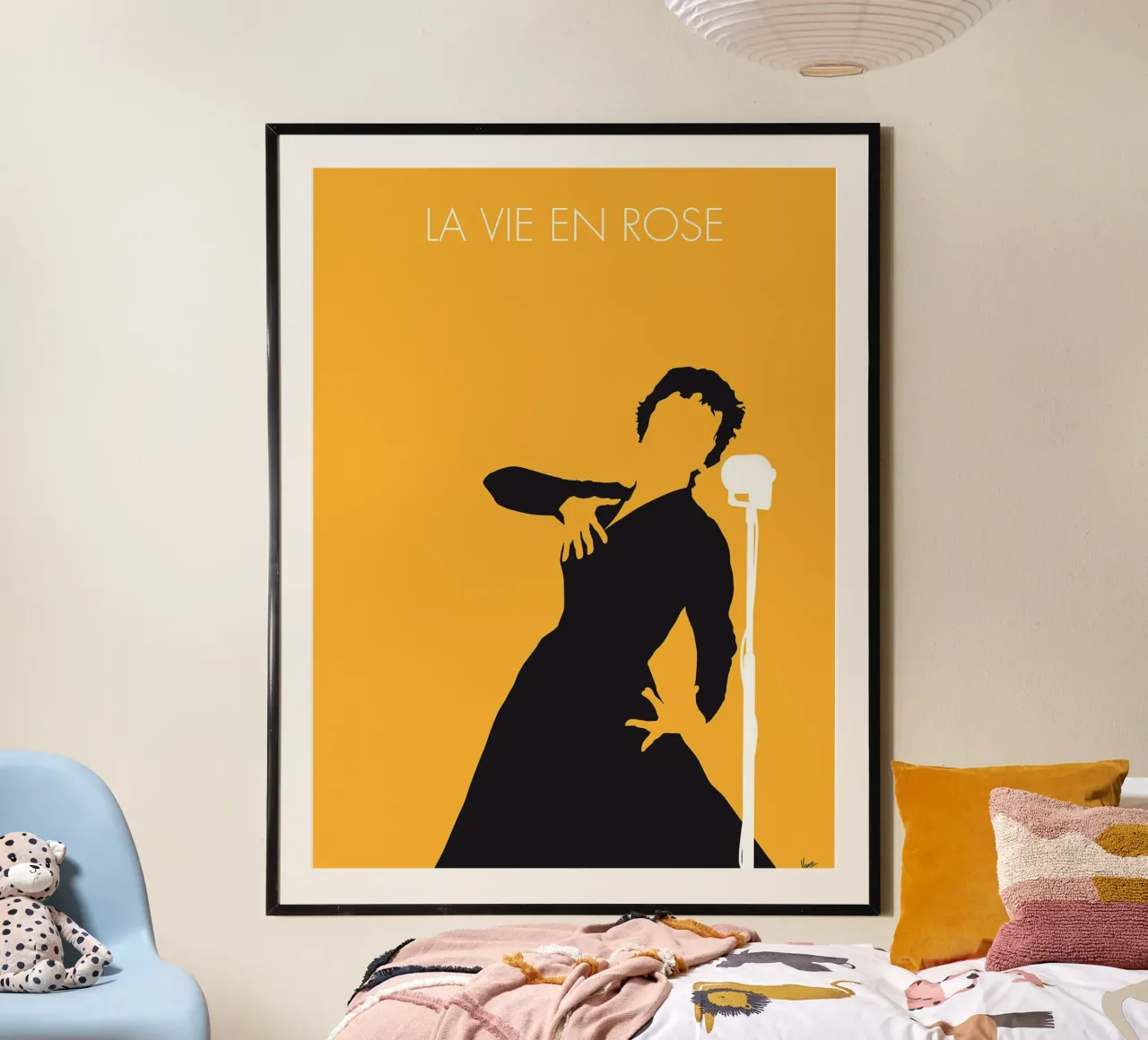 Edith Piaf - La Vie En Rose di Chungkong poster con telaio in alluminio da jammie
