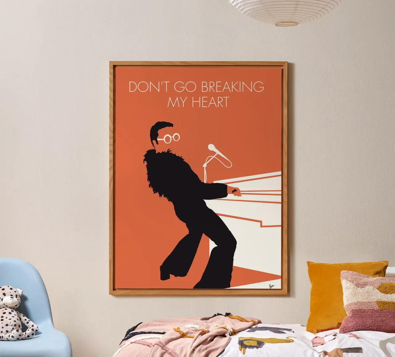 Elton John - Don't Go Breaking My Heart di Chungkong alluminio dibond da jammie