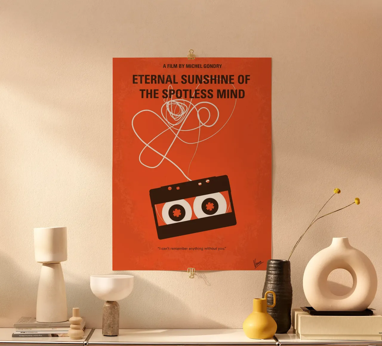 Eternal Sunshine of the Spotless Mind di Chungkong poster con telaio in legno da jammie
