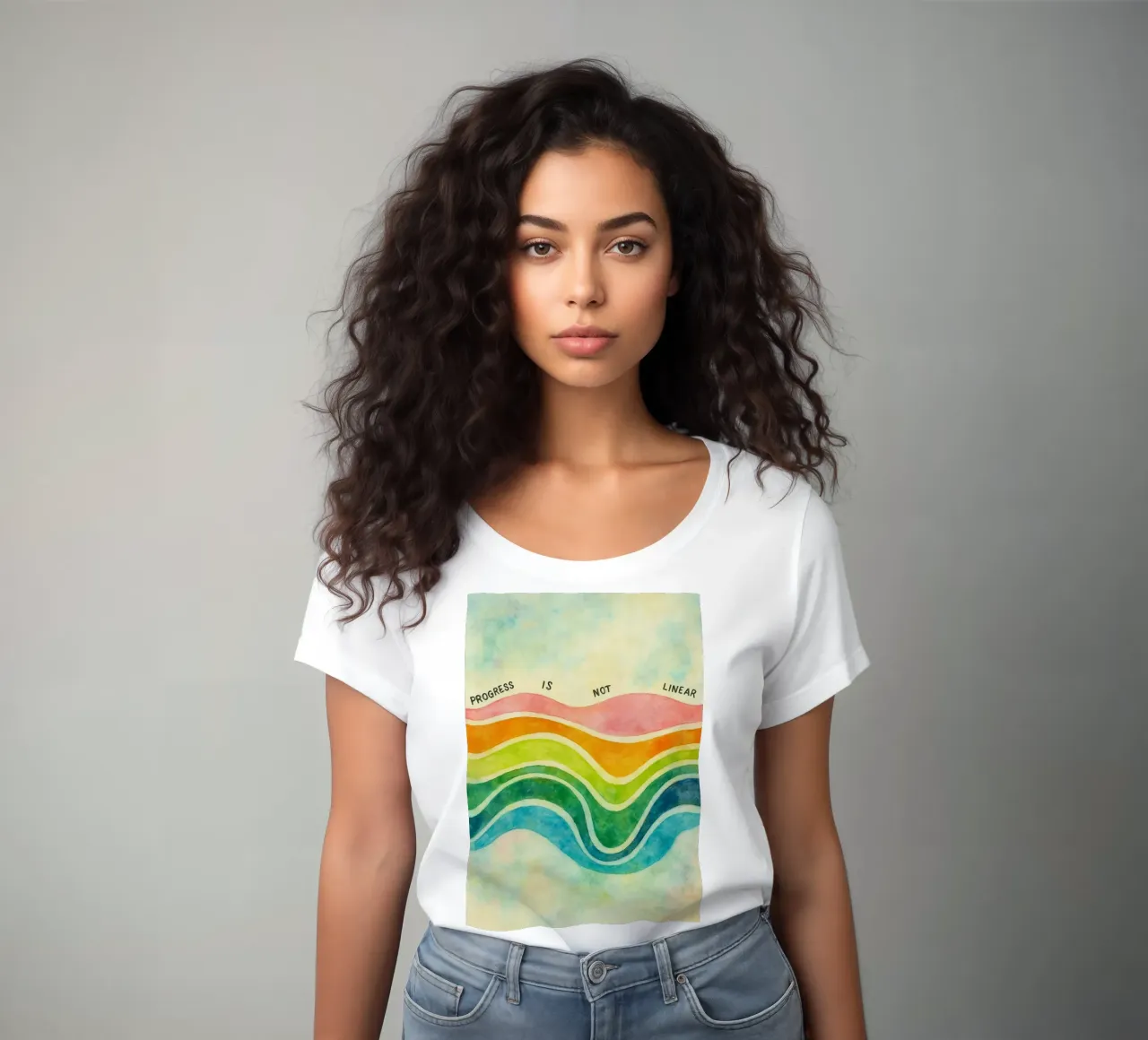il progresso non è lineare t-shirt da donna da cepeducks