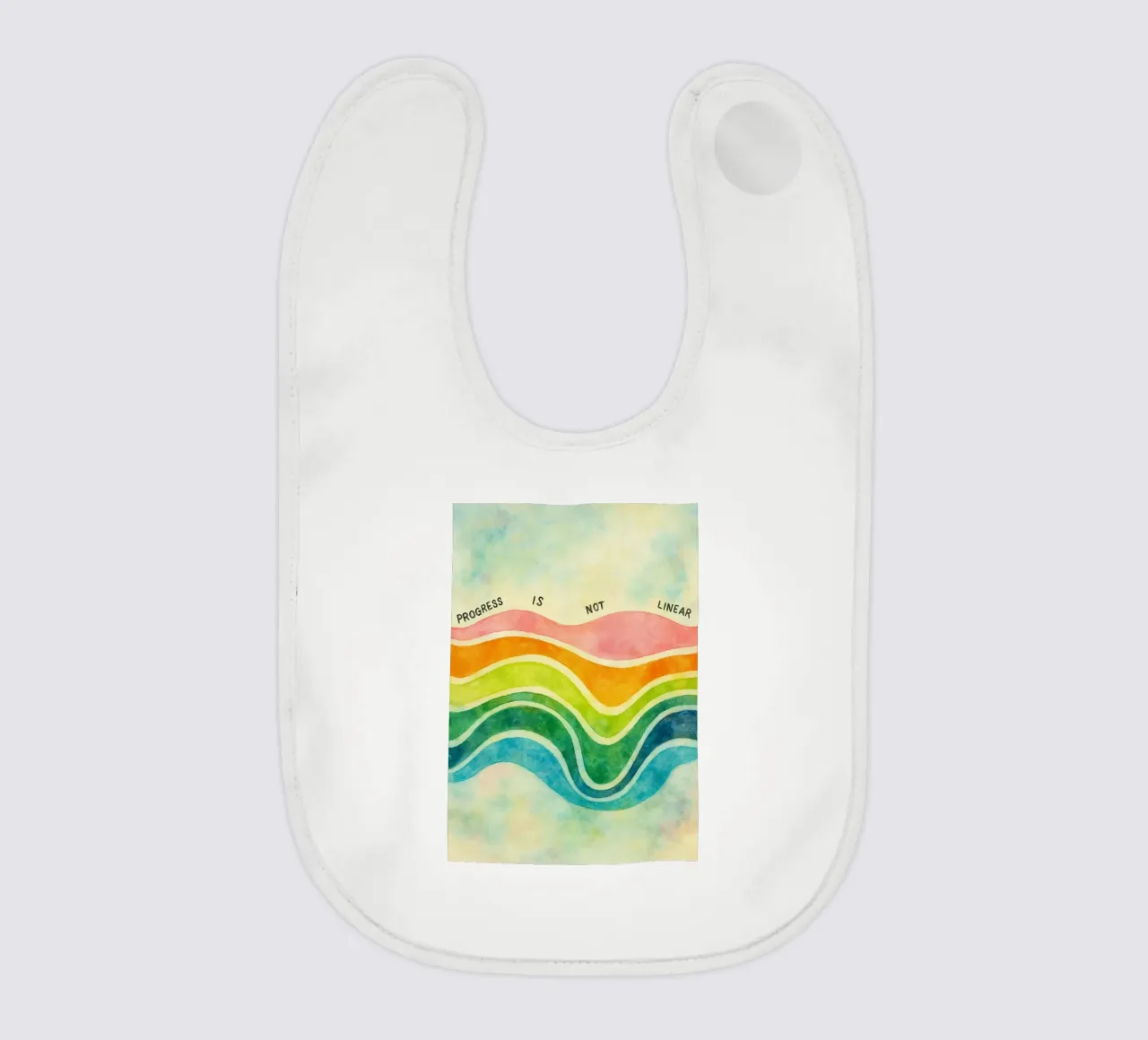 il progresso non è lineare bavaglino da cepeducks