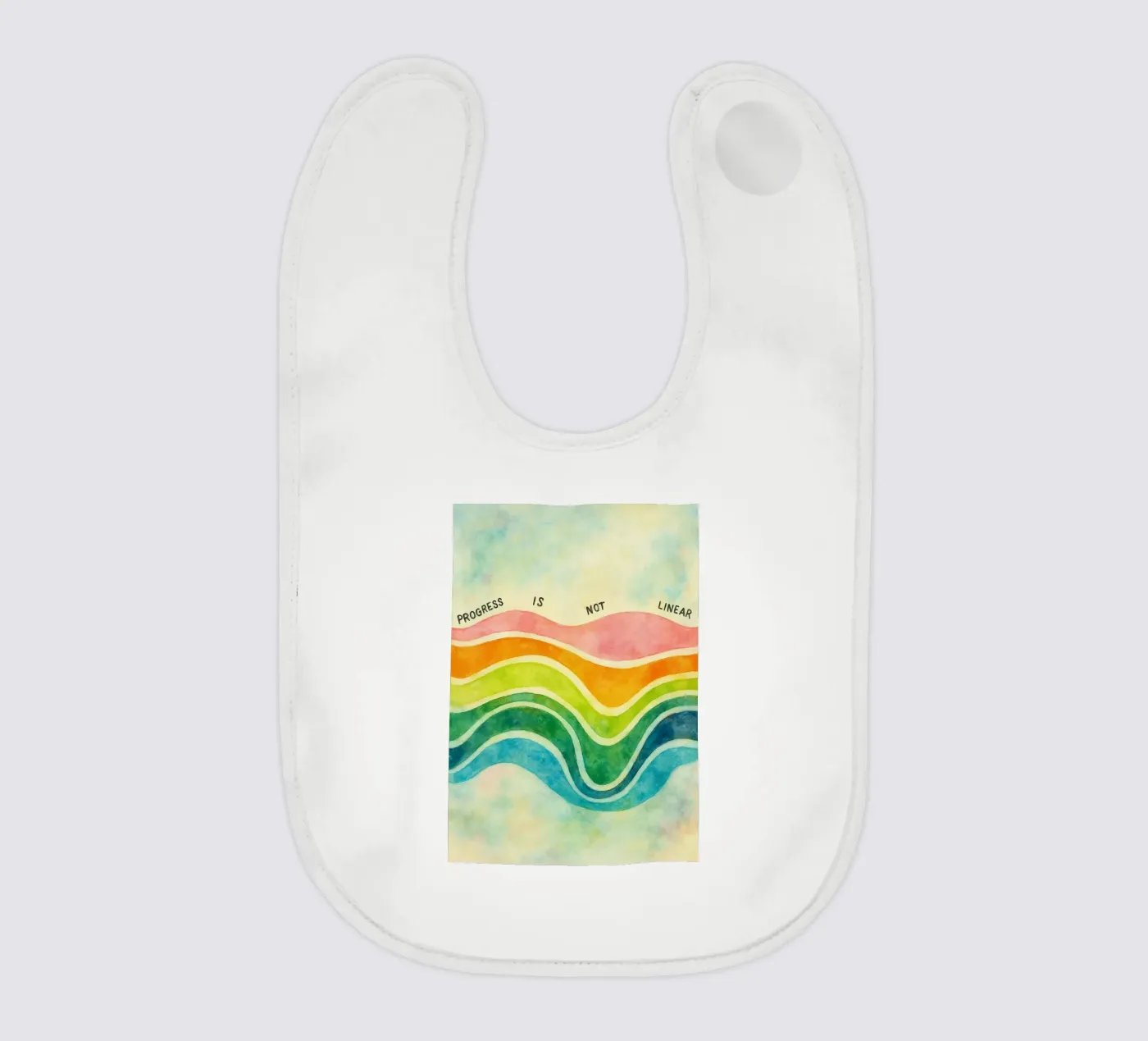 progress is not linear Babylätzchen von cepeducks