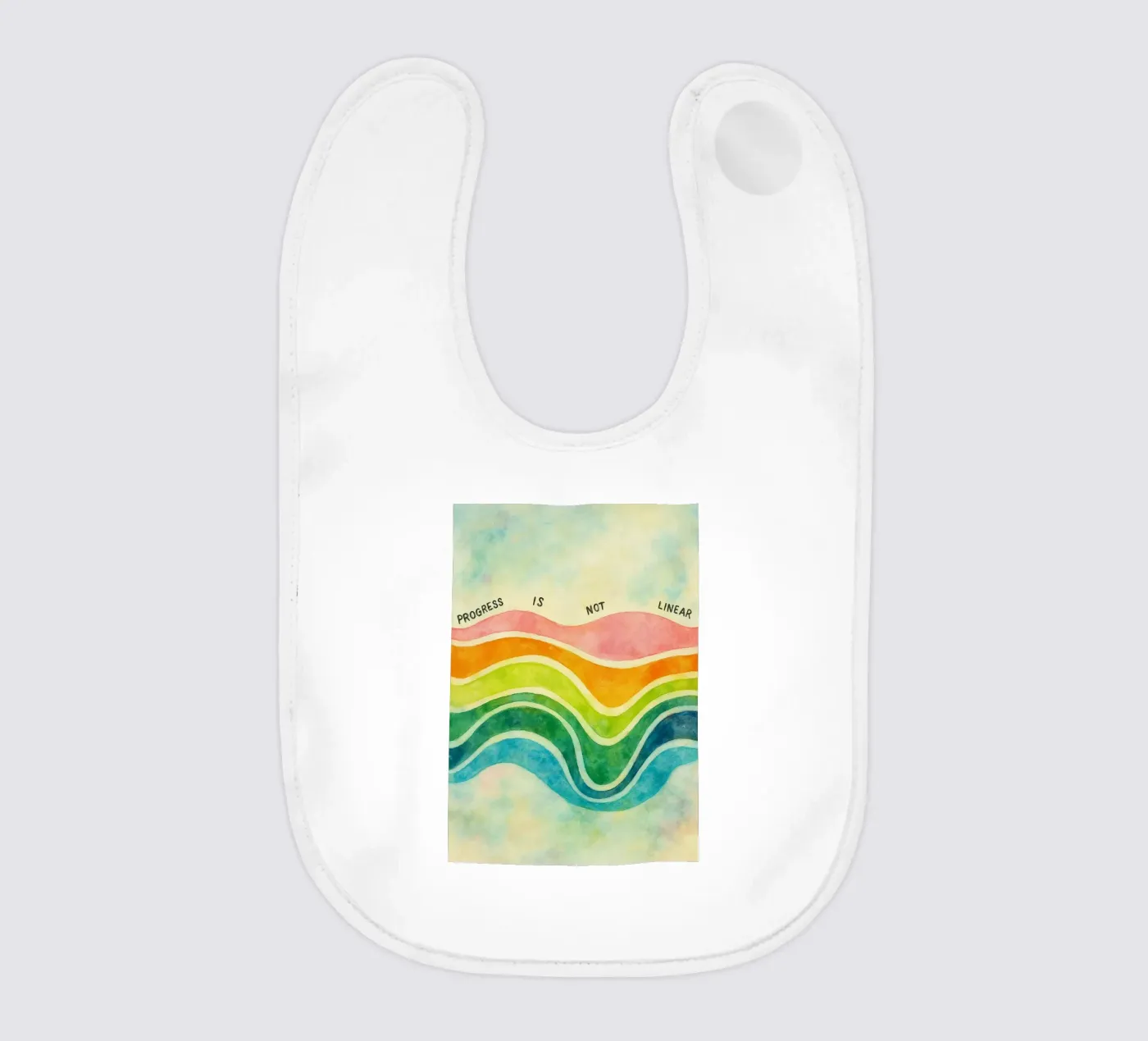 progress is not linear Babylätzchen von cepeducks