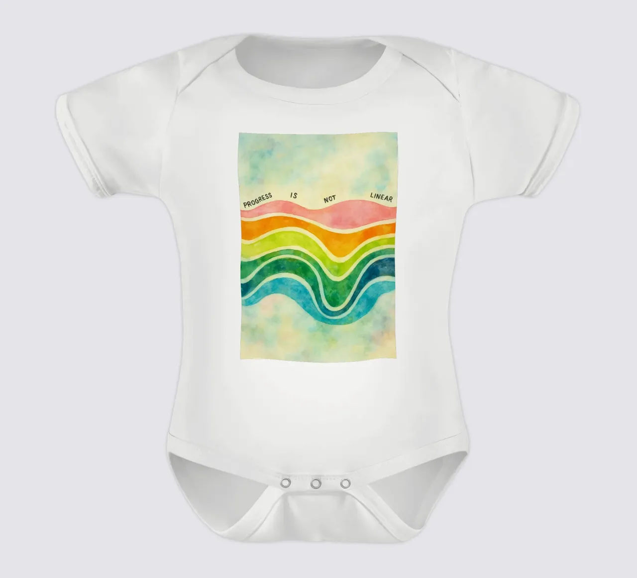 il progresso non è lineare body neonato maniche corte da cepeducks