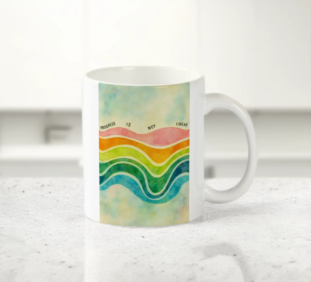 il progresso non è lineare tazza in ceramica da cepeducks