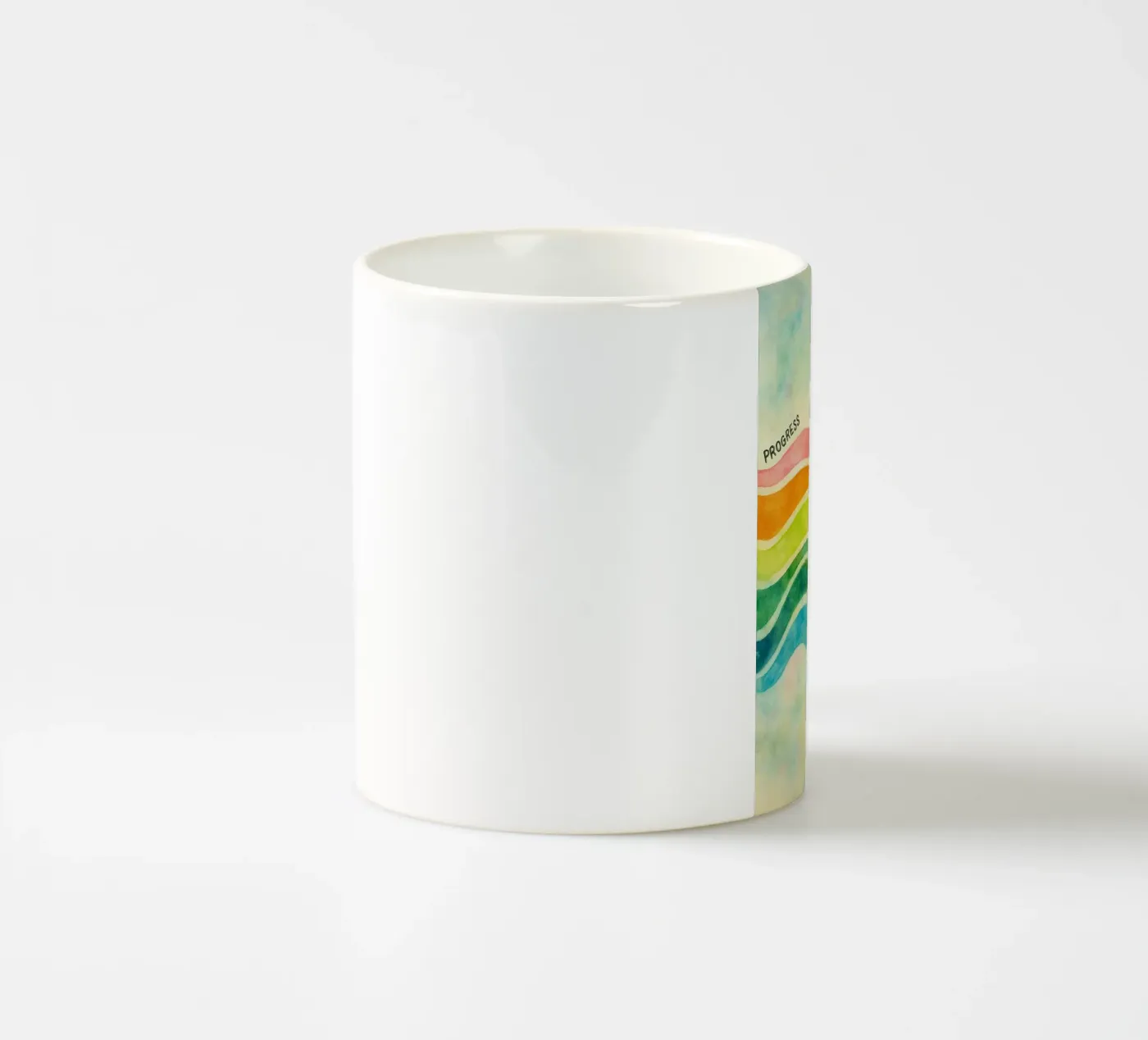 progress is not linear ceramic mug by cepeducks