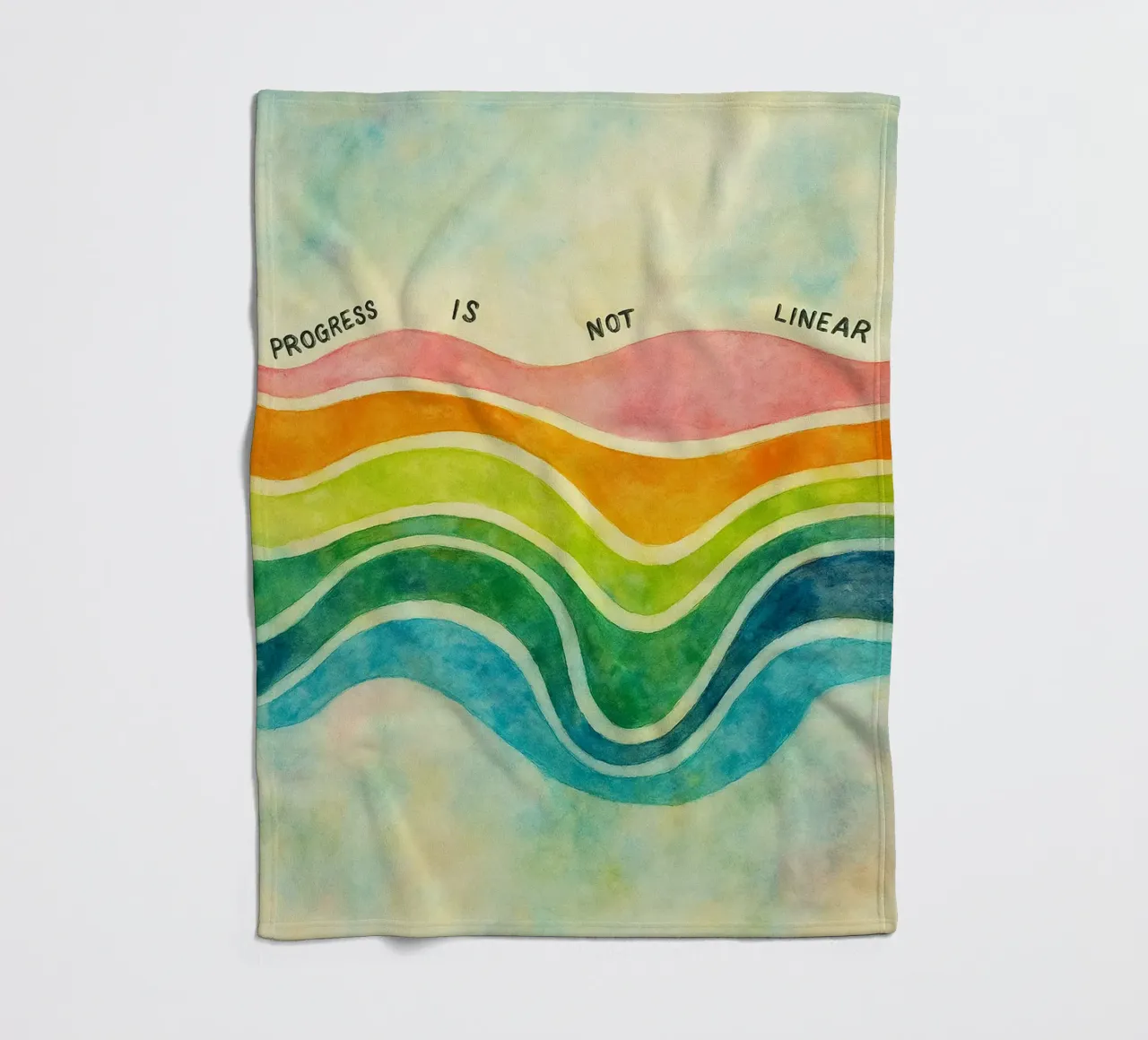 il progresso non è lineare coperta in pile da cepeducks