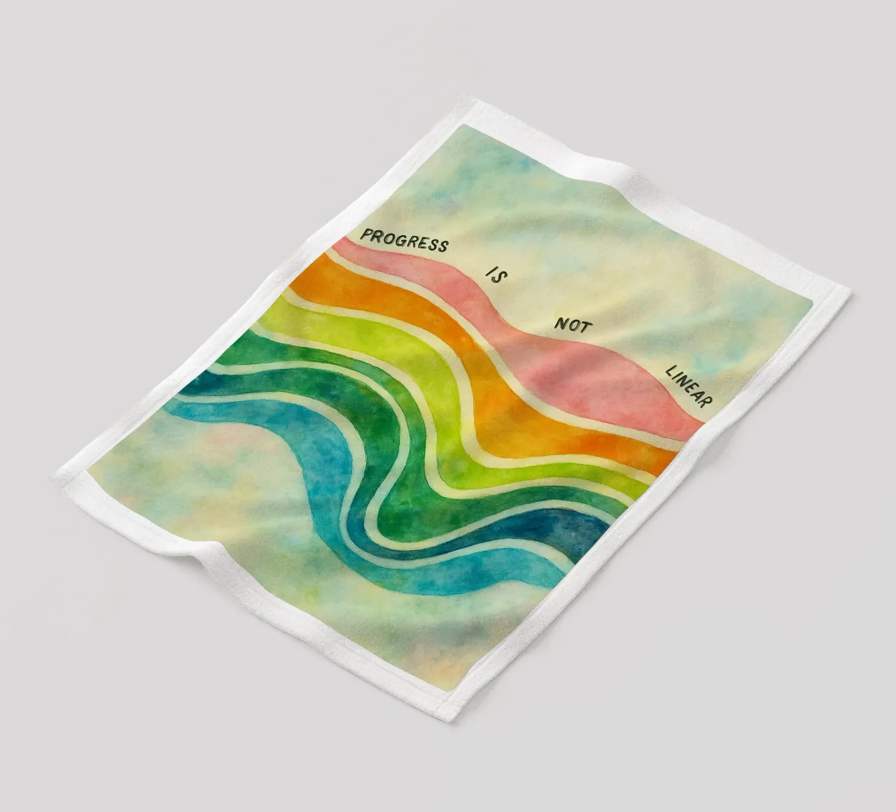 il progresso non è lineare coperta in pile da cepeducks