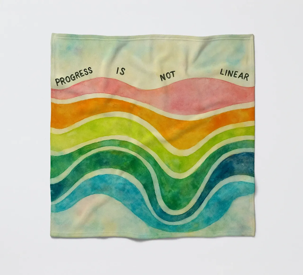 il progresso non è lineare coperta in pile da cepeducks