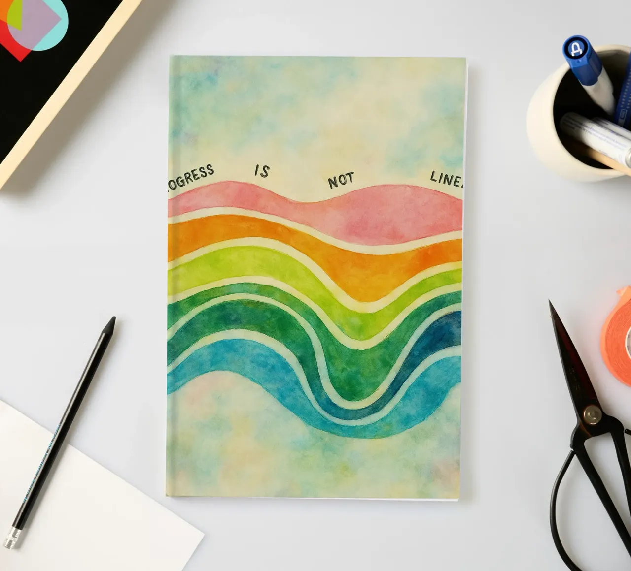 Fortschritt ist nicht linear Notizbuch von cepeducks