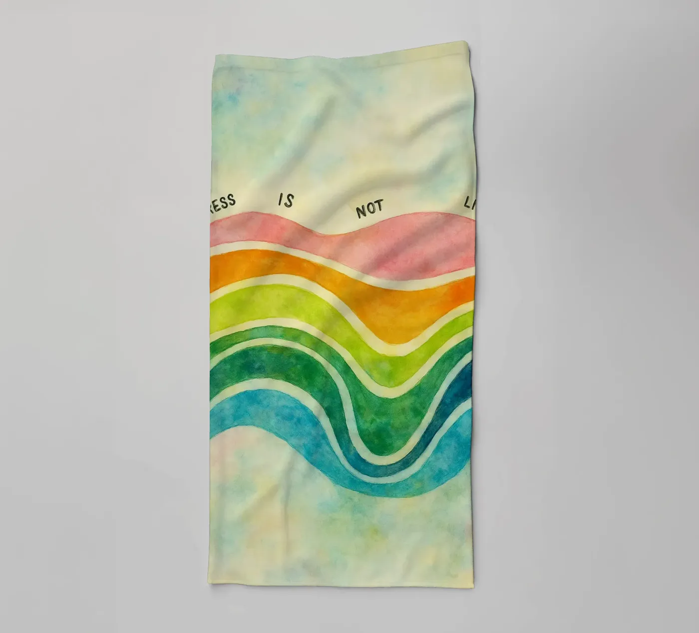 progress is not linear towel by cepeducks