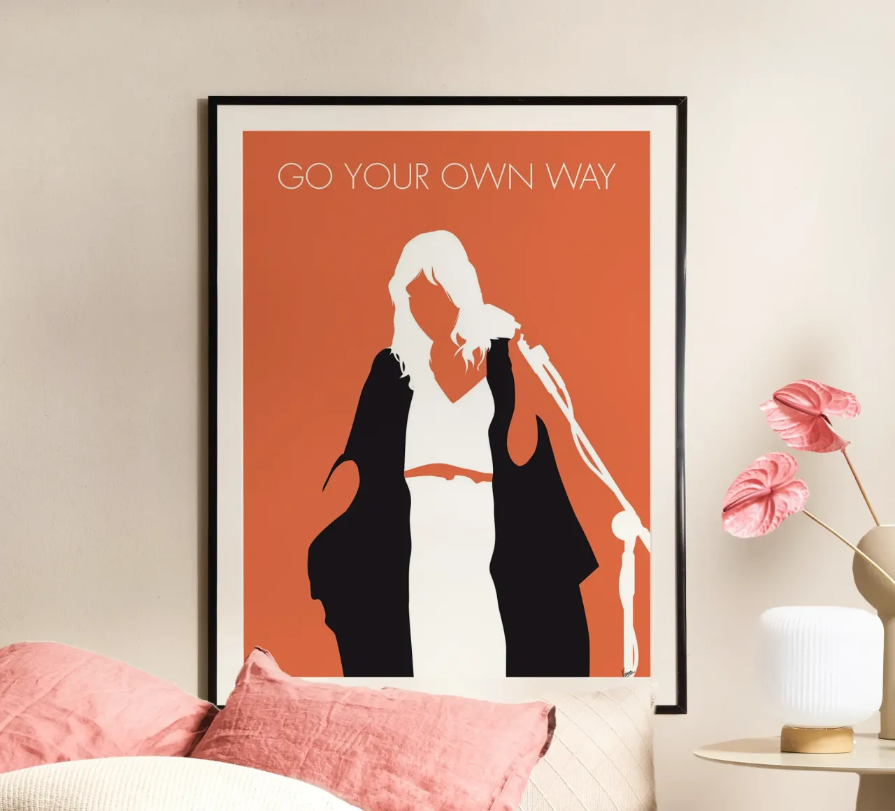 Fleetwood Mac - Go Your Own Way di Chungkong poster con telaio in alluminio da jammie