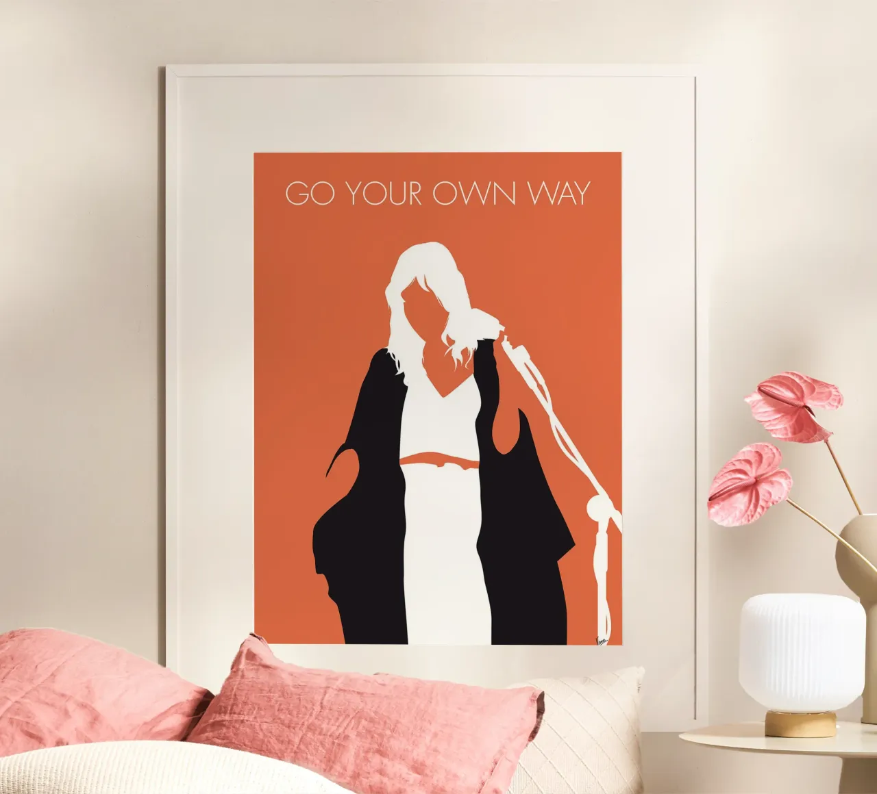 Fleetwood Mac - Go Your Own Way di Chungkong poster con telaio in alluminio da jammie