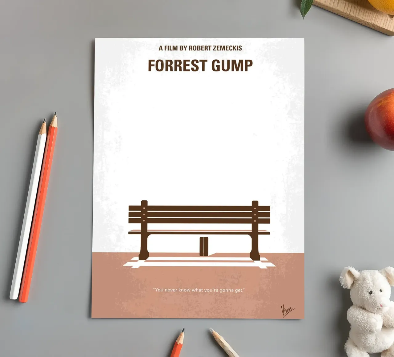 Forrest Gump di Chungkong foglio adesivo da jammie