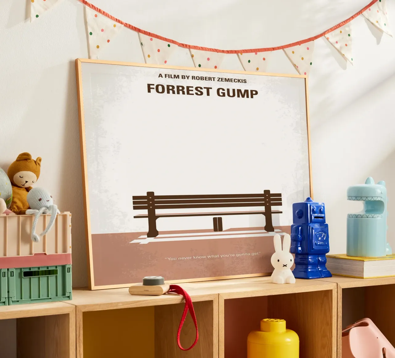 Forrest Gump di Chungkong poster con telaio in plastica da jammie
