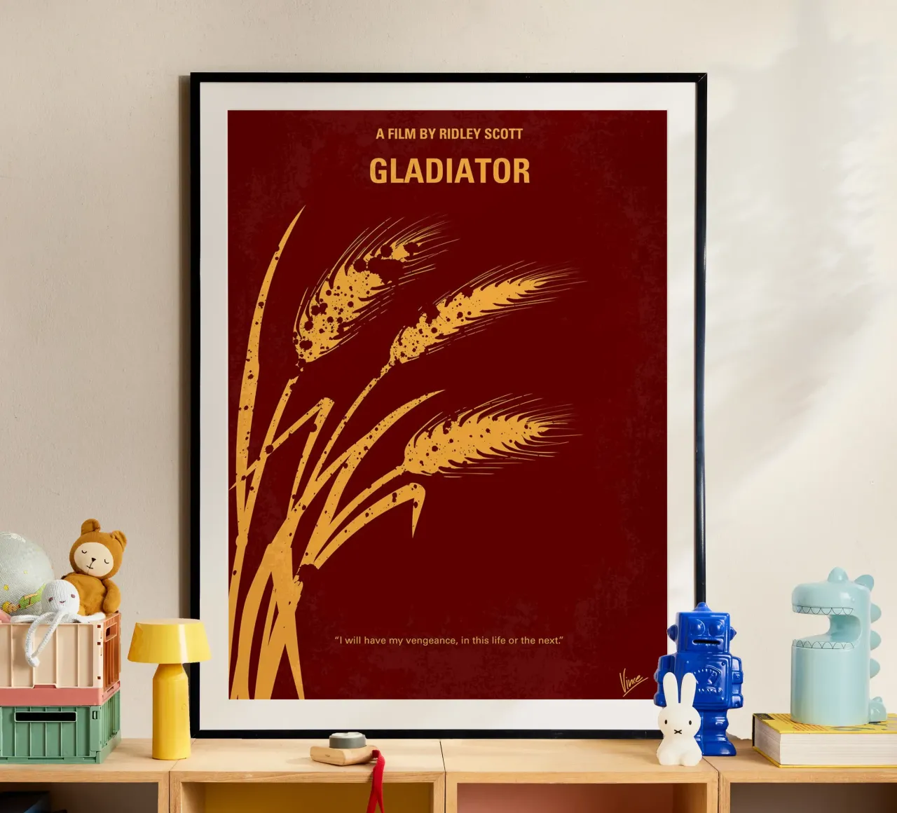Gladiatore di Chungkong poster con telaio in plastica da jammie