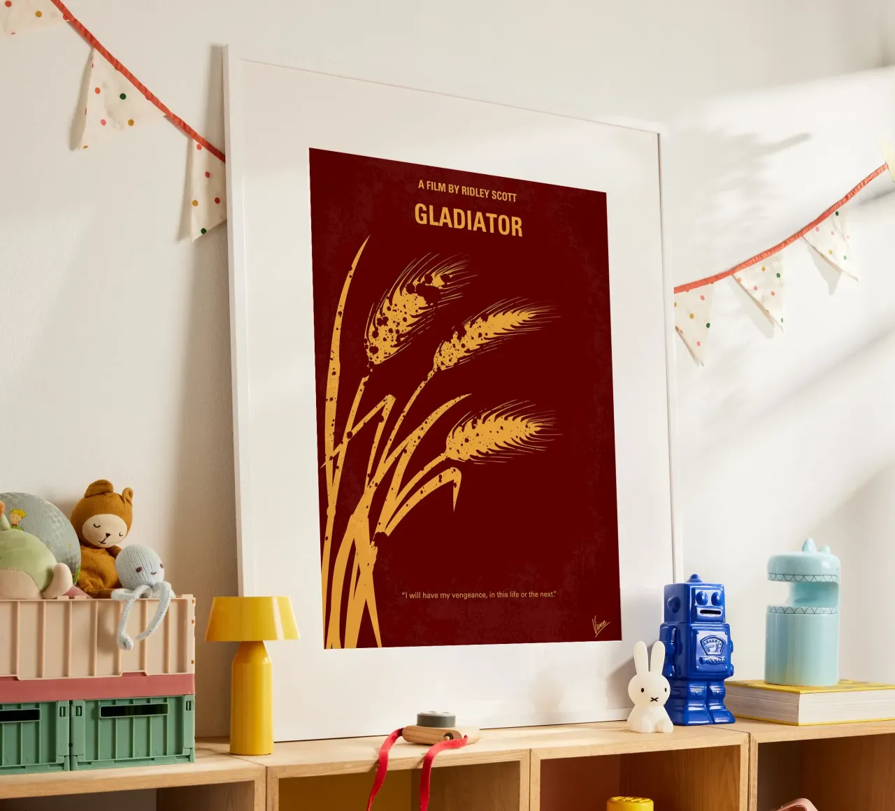 Gladiatore di Chungkong poster con telaio in plastica da jammie
