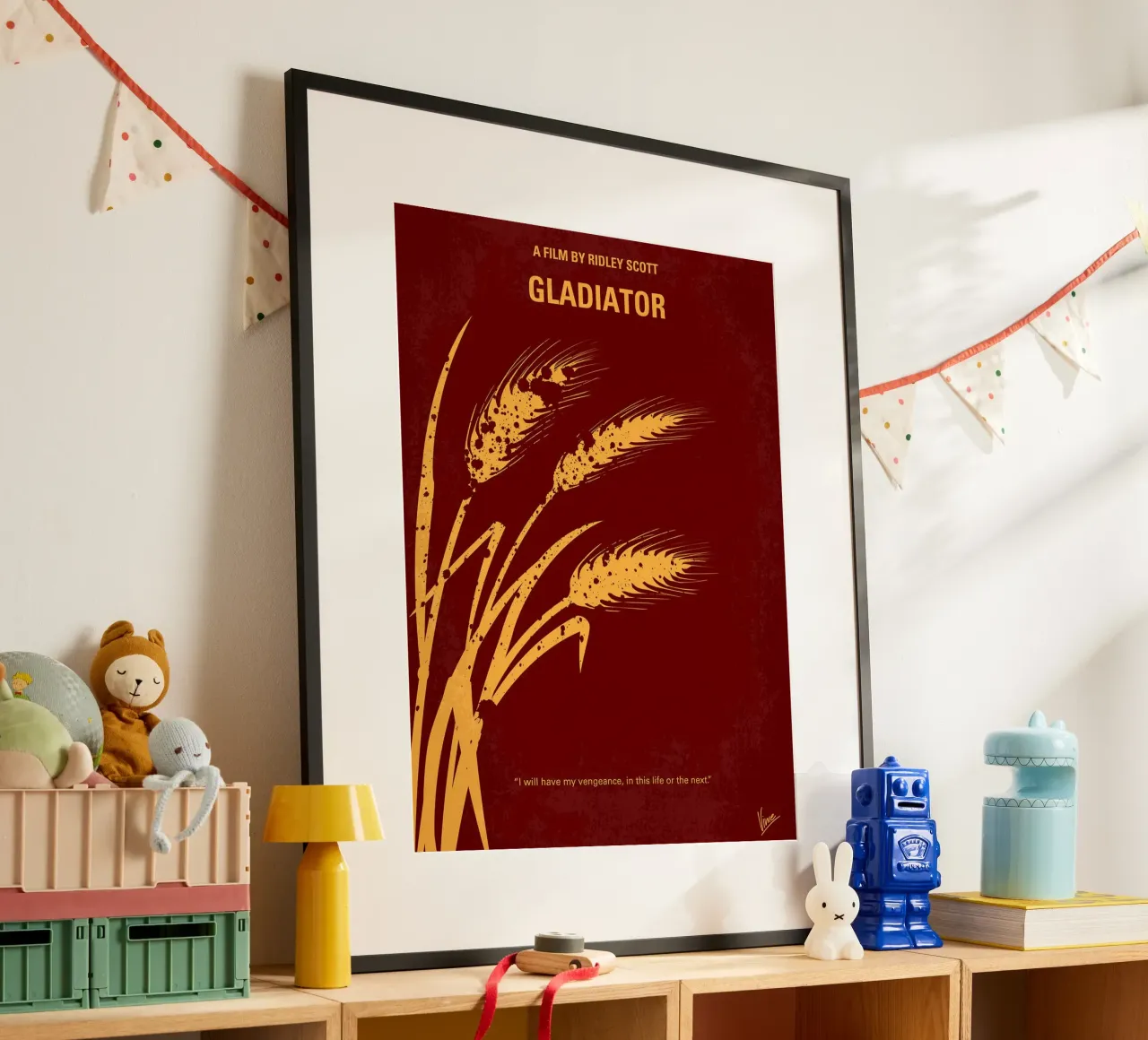 Gladiatore di Chungkong poster con telaio in plastica da jammie