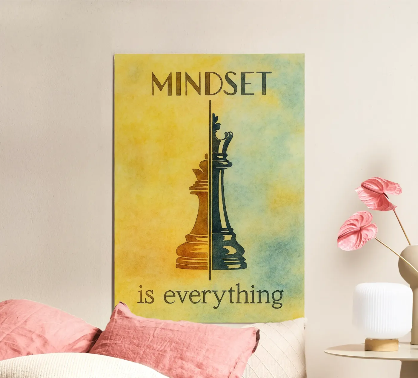 mindset is everything chees poster by cepeducks