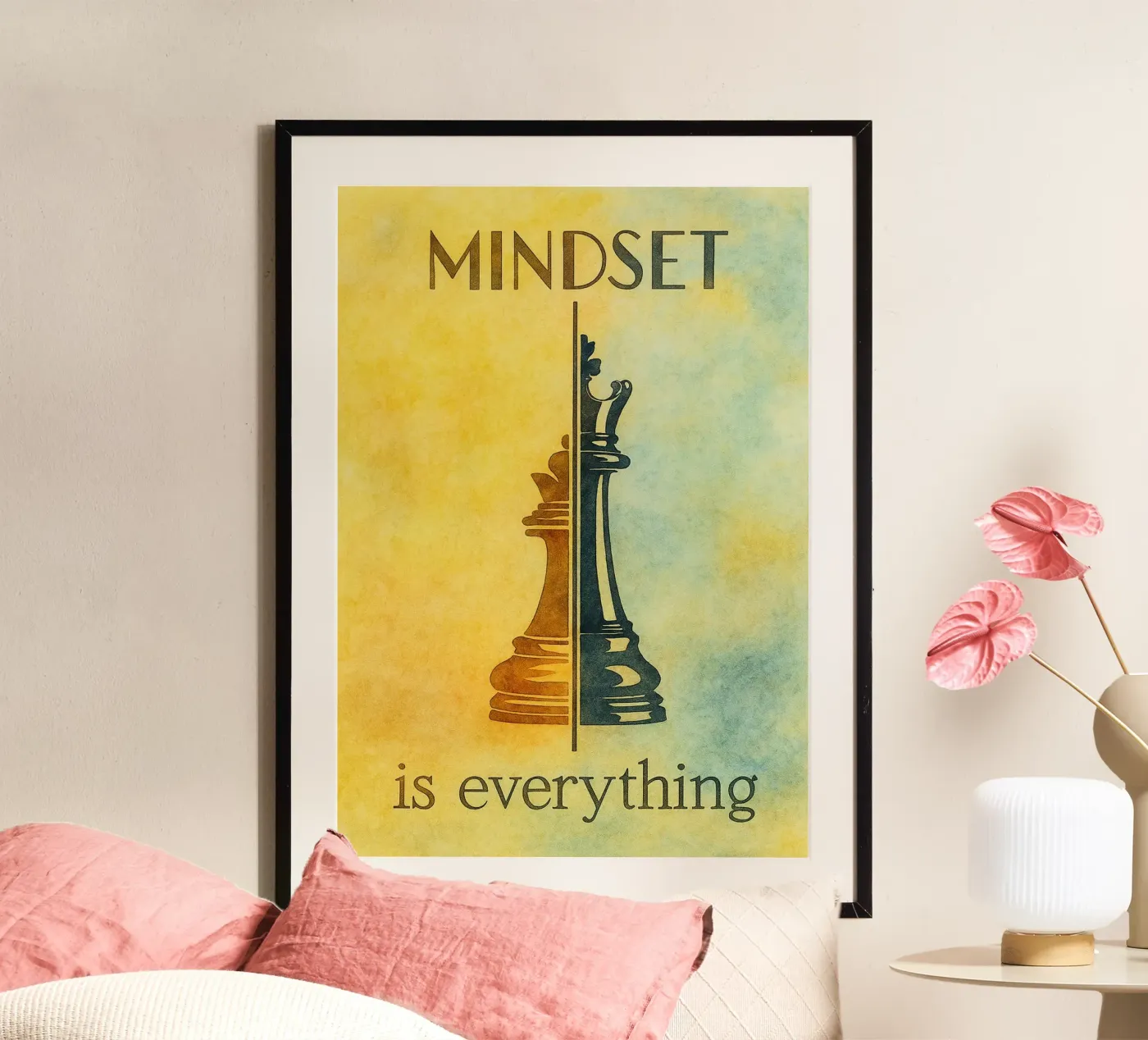 mindset is everything chees poster by cepeducks