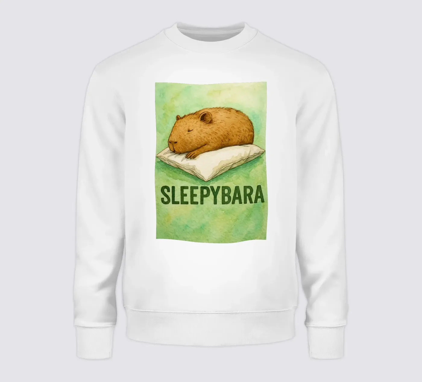 disegno di sleepybara felpa da cepeducks