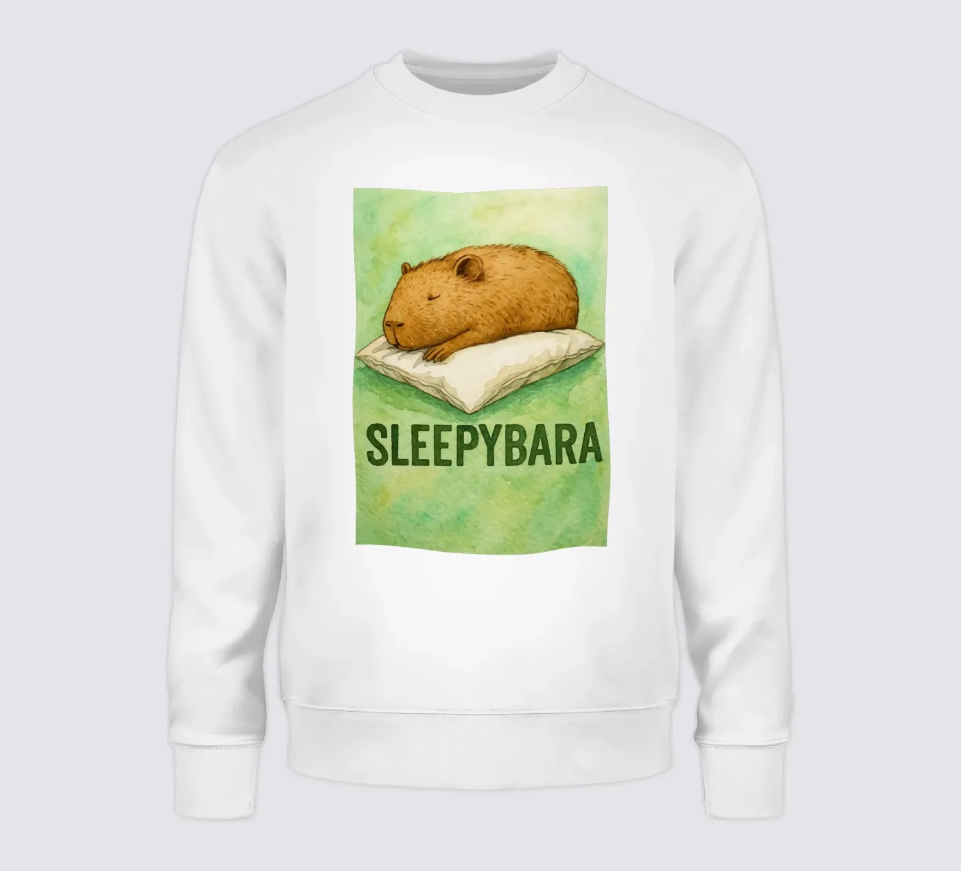 sleepybara drawing sweatshirt by cepeducks