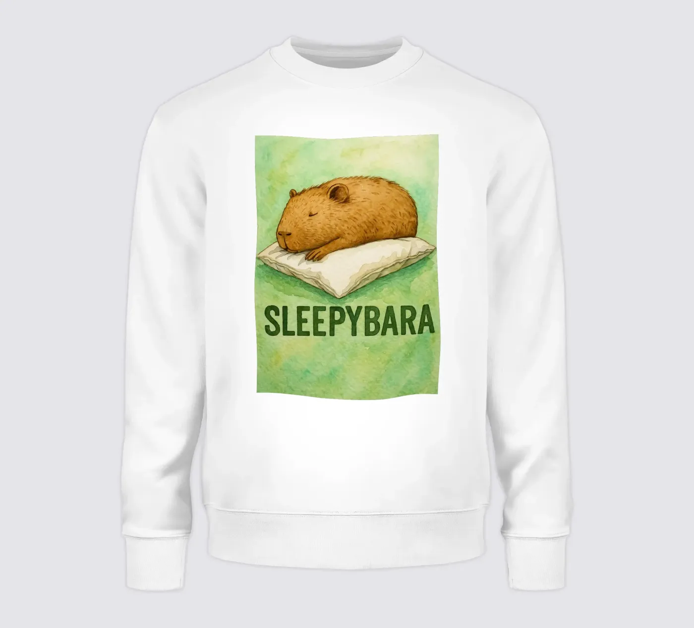 disegno di sleepybara felpa da cepeducks