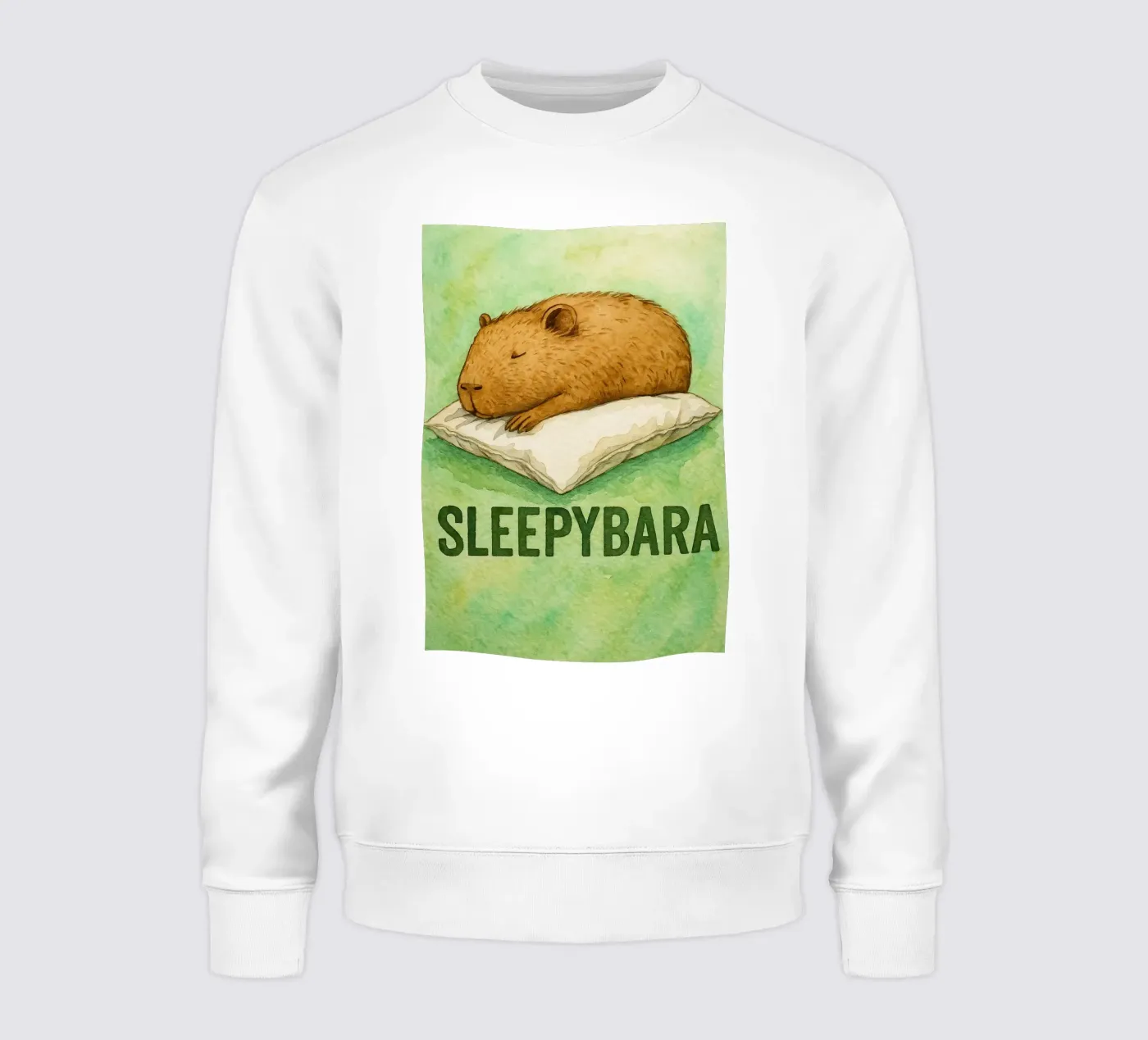 sleepybara drawing sweatshirt by cepeducks