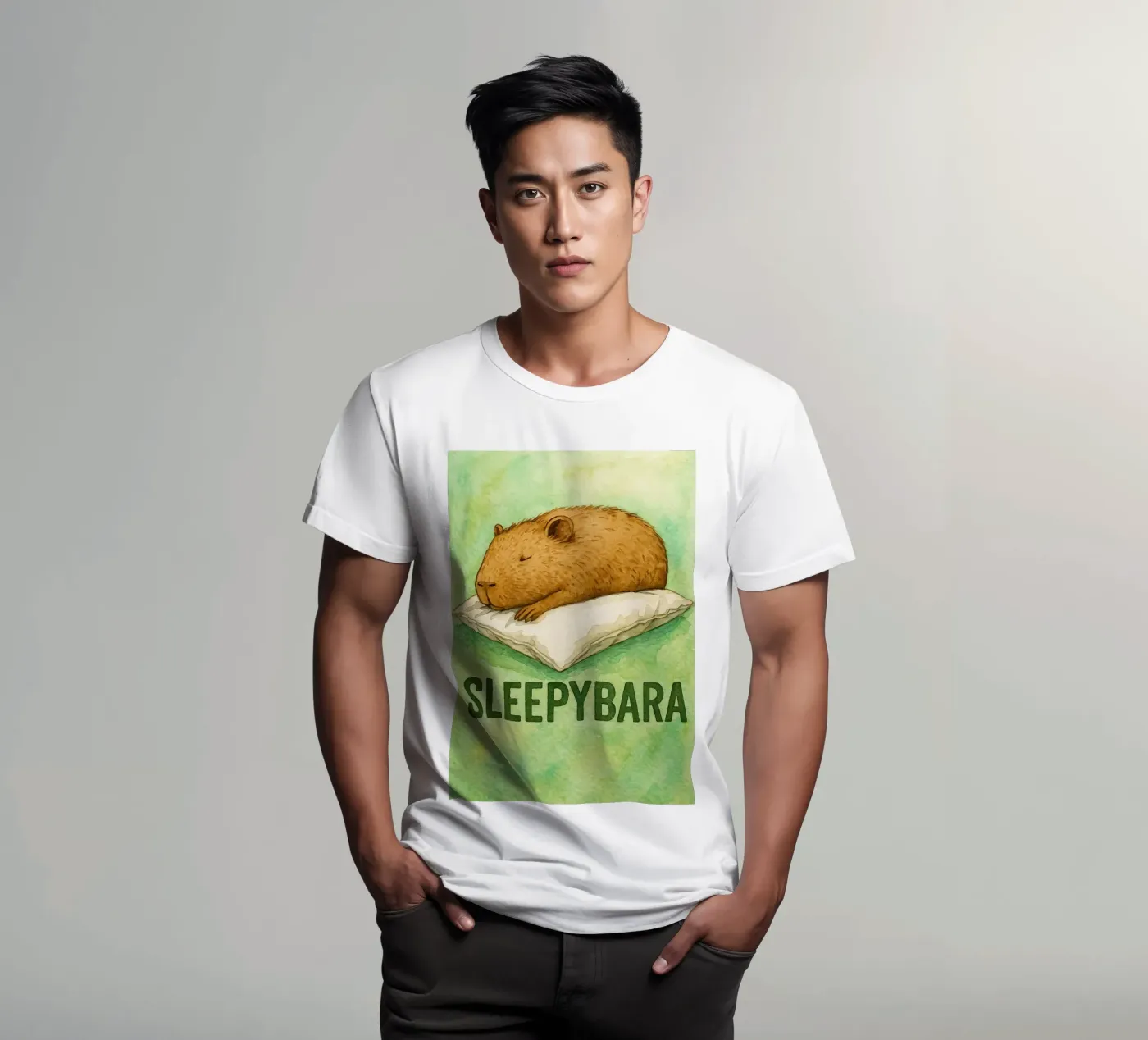 disegno di sleepybara t-shirt da cepeducks