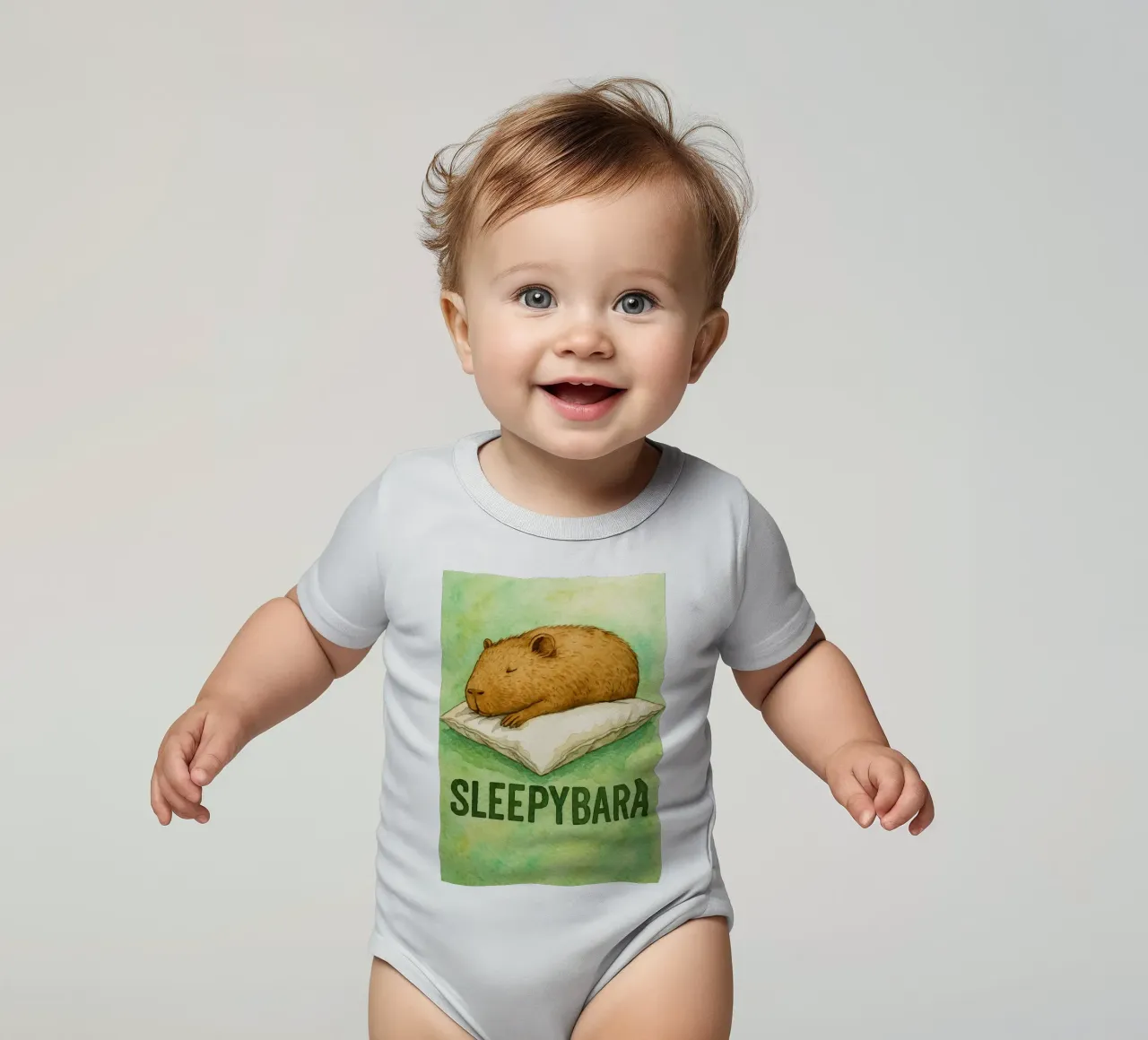 sleepybara dessin body bébé de cepeducks