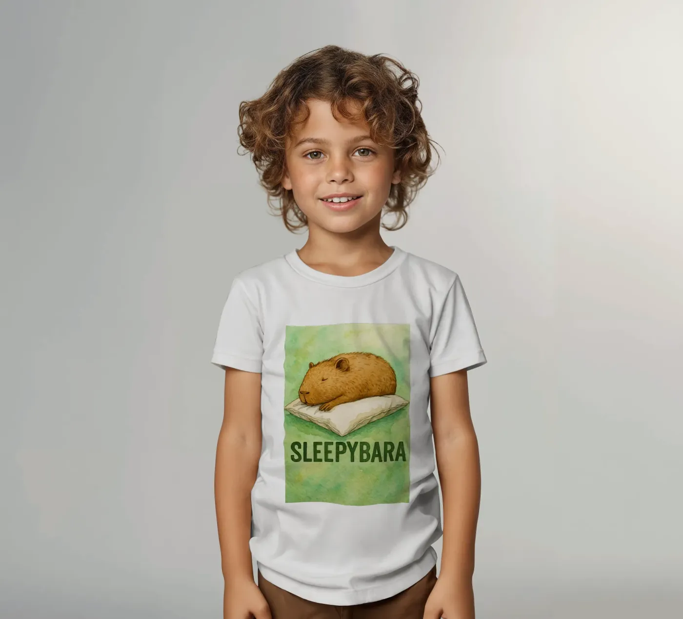 sleepybara drawing t-shirt enfant de cepeducks