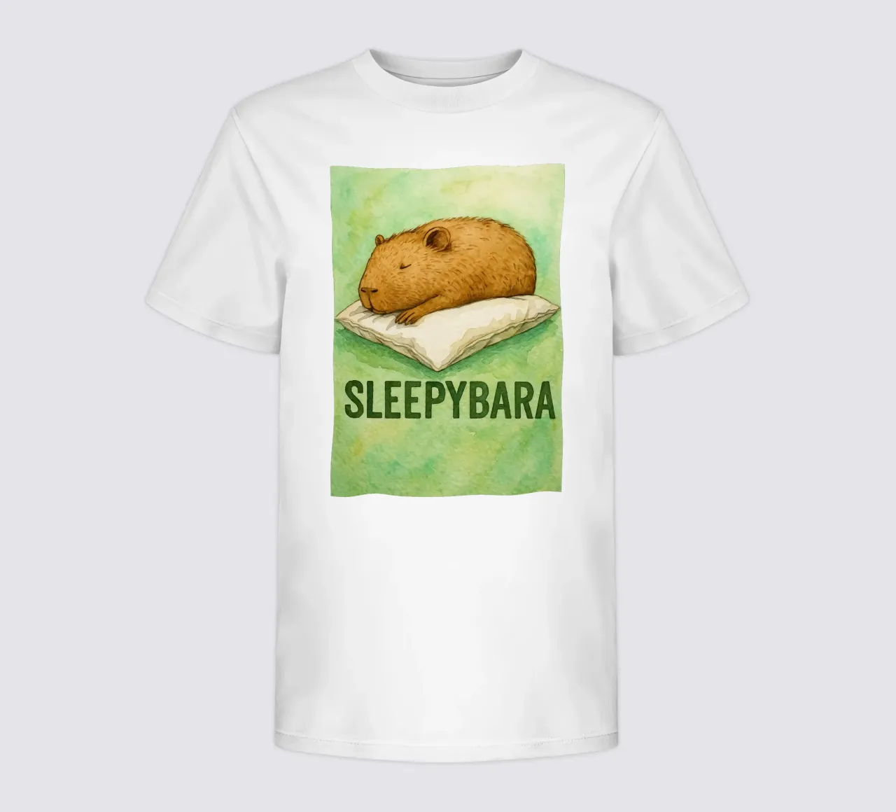 disegno di sleepybara t-shirt bambini da cepeducks