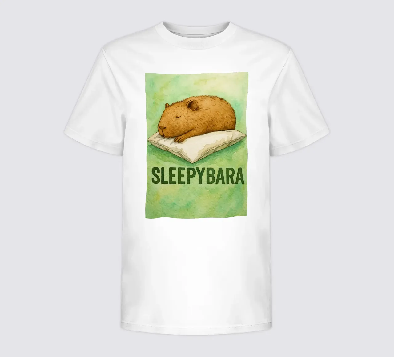sleepybara drawing t-shirt bambini da cepeducks