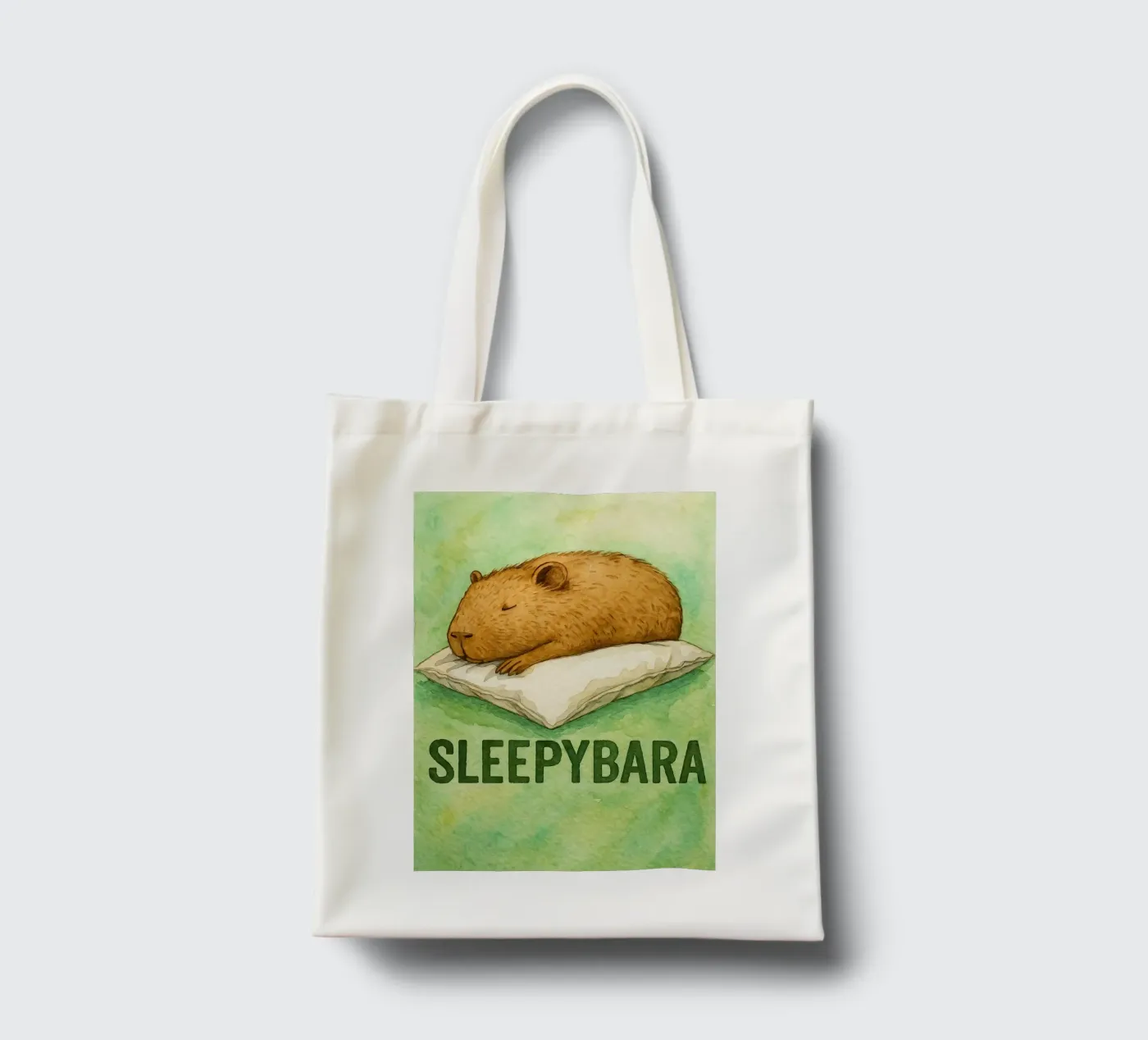 sleepybara drawing tote bag by cepeducks