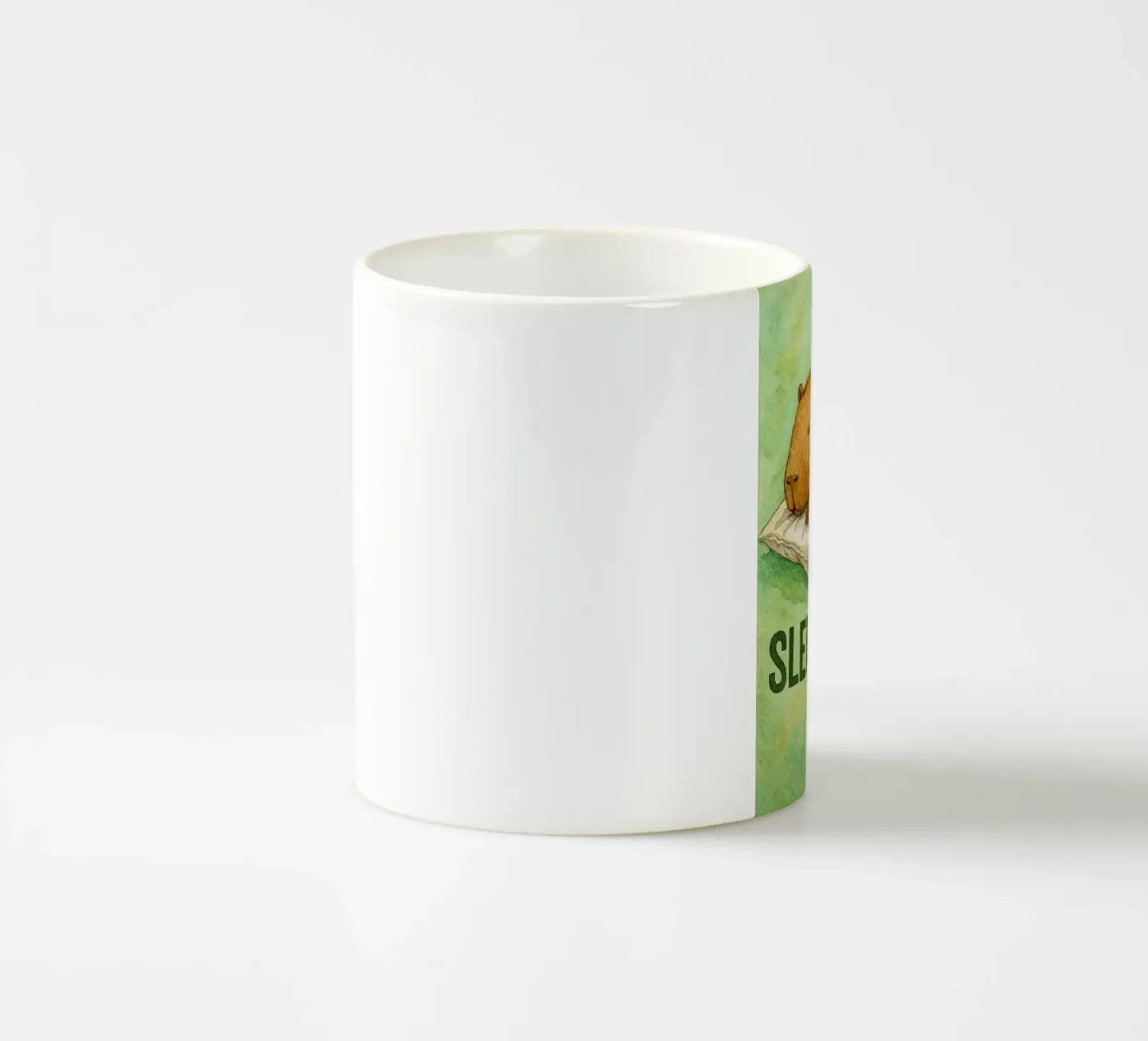 sleepybara drawing ceramic mug by cepeducks