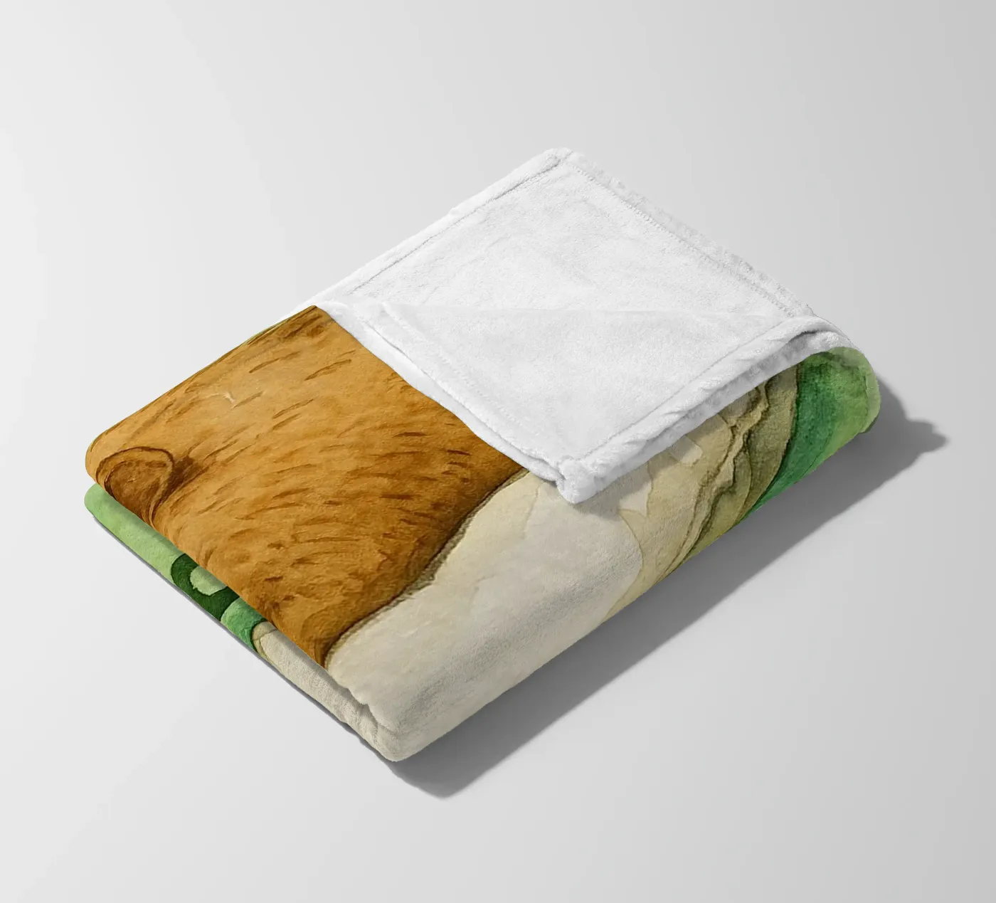 disegno di sleepybara coperta in pile da cepeducks