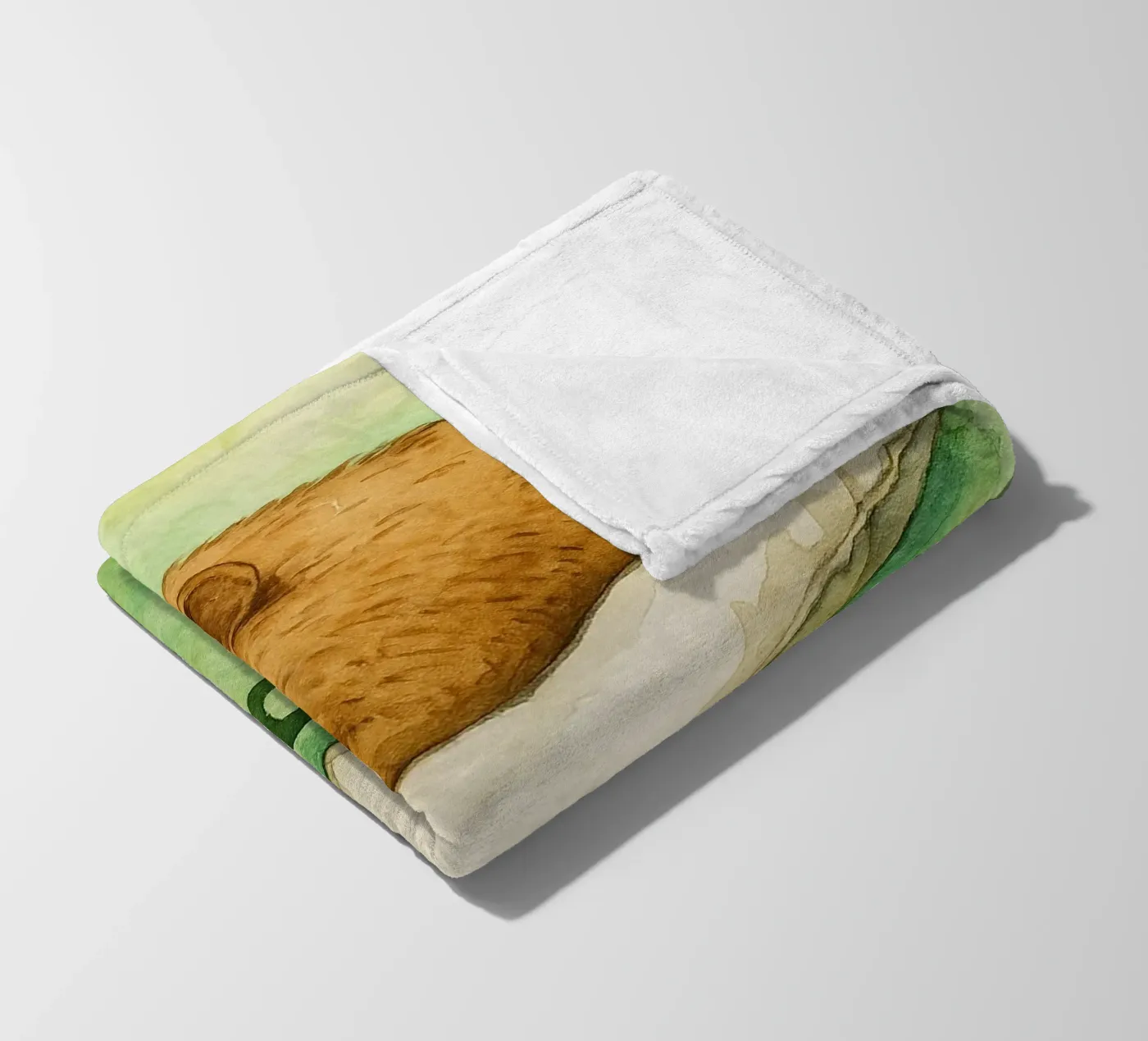 disegno di sleepybara coperta in pile da cepeducks