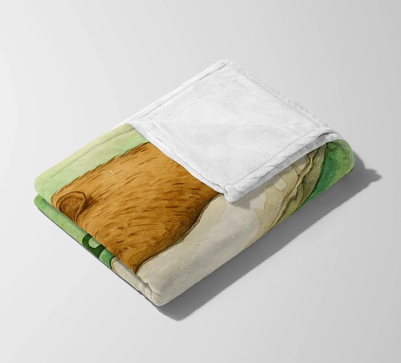 disegno di sleepybara coperta in pile da cepeducks