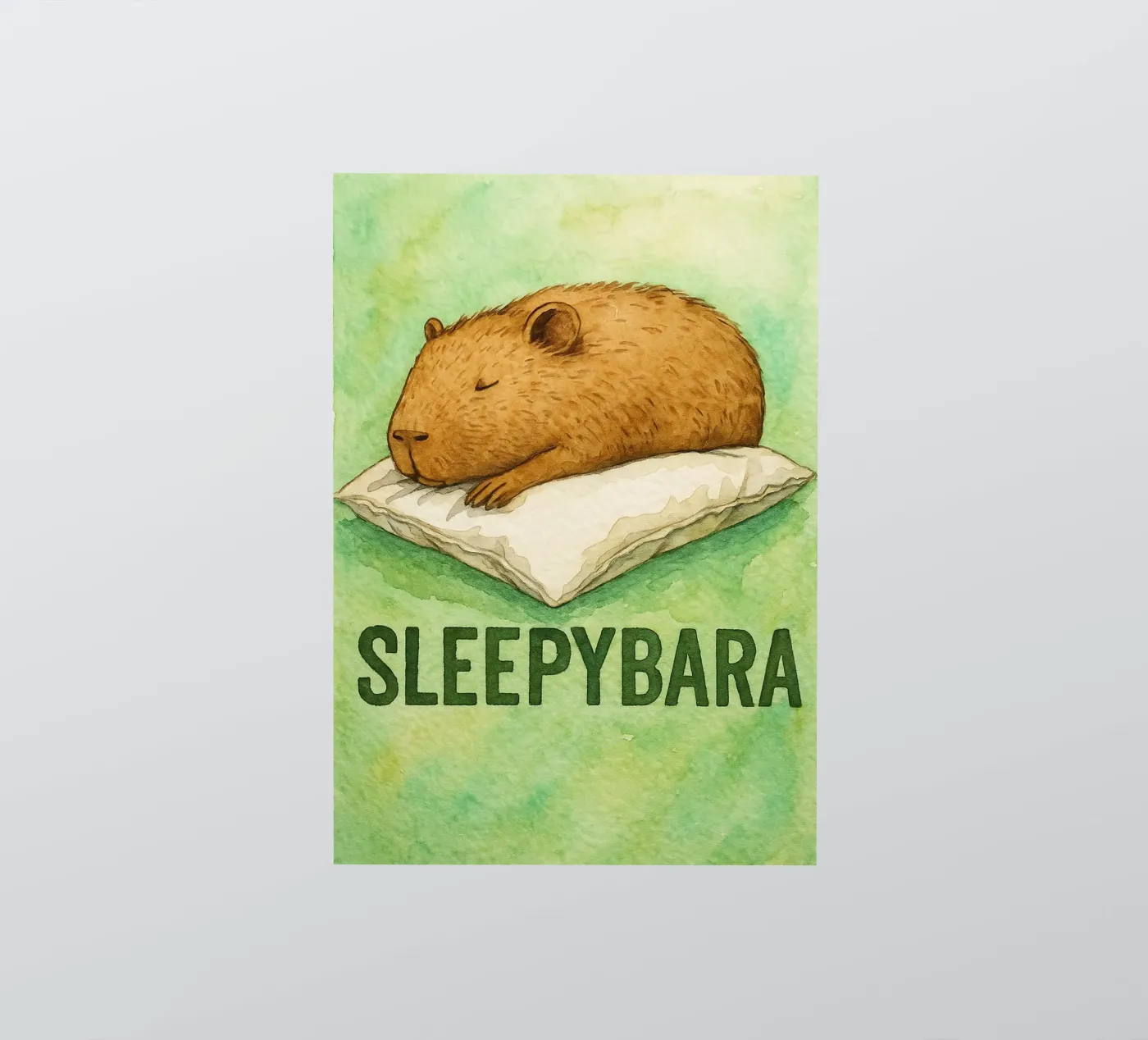 sleepybara tekening sticker van cepeducks