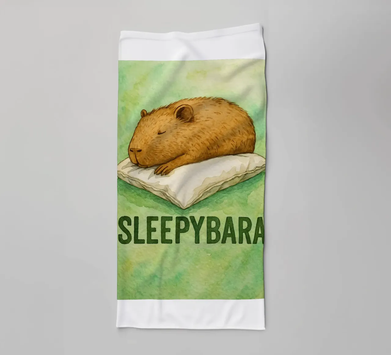 sleepybara drawing towel by cepeducks