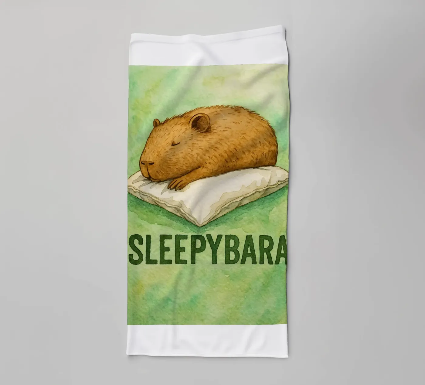 sleepybara drawing asciugamano da bagno da cepeducks
