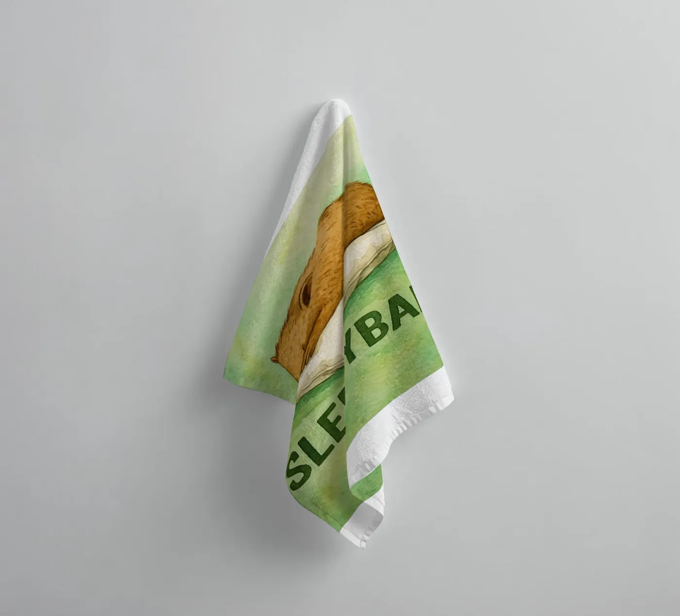 sleepybara Zeichnung Handtuch von cepeducks