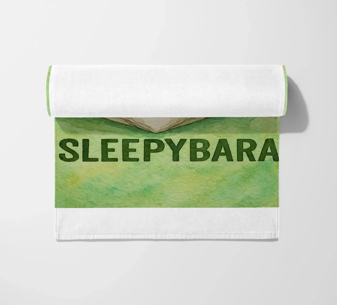 disegno di sleepybara telo mare da cepeducks