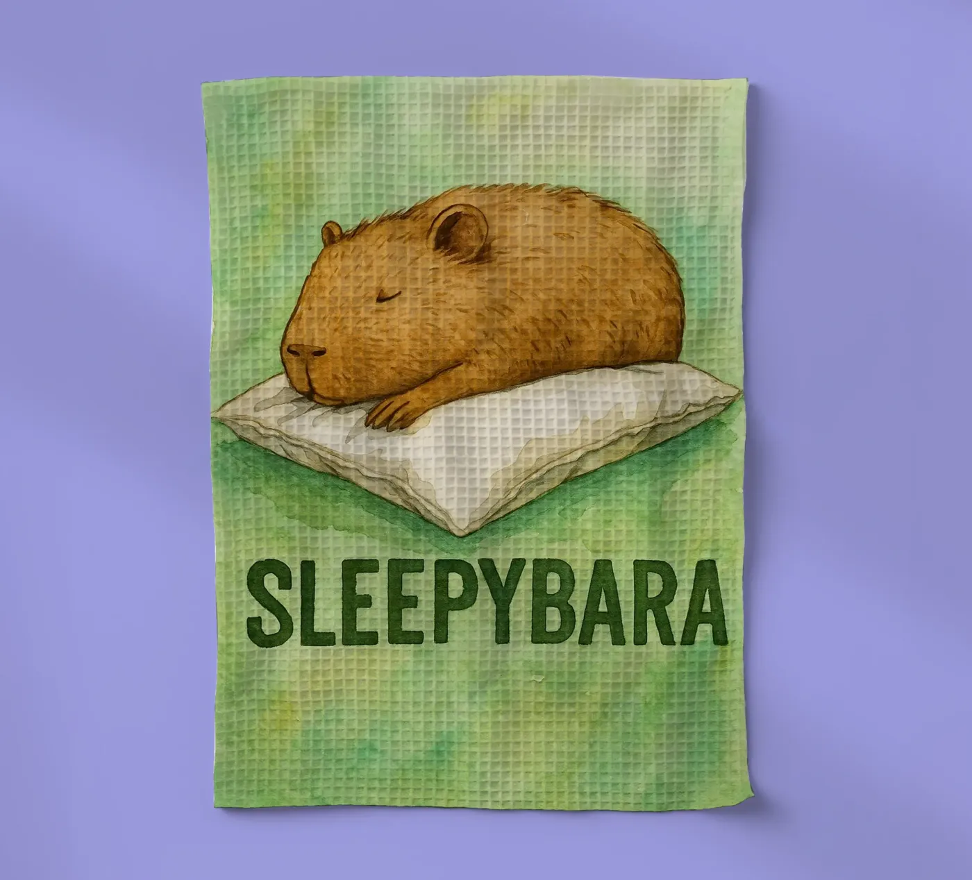 sleepybara dessin torchon de cepeducks