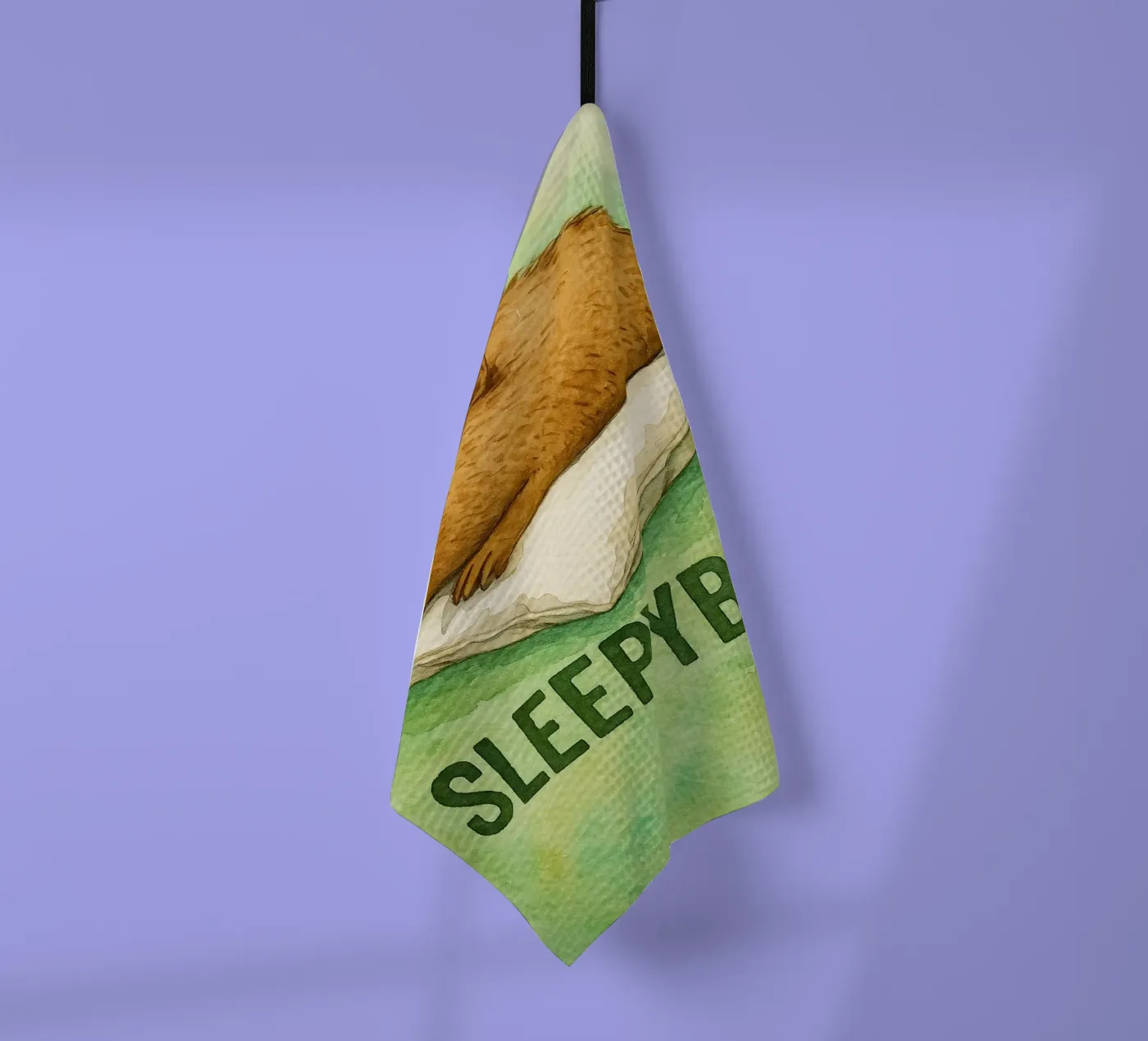 disegno di sleepybara canovaccio da cucina da cepeducks