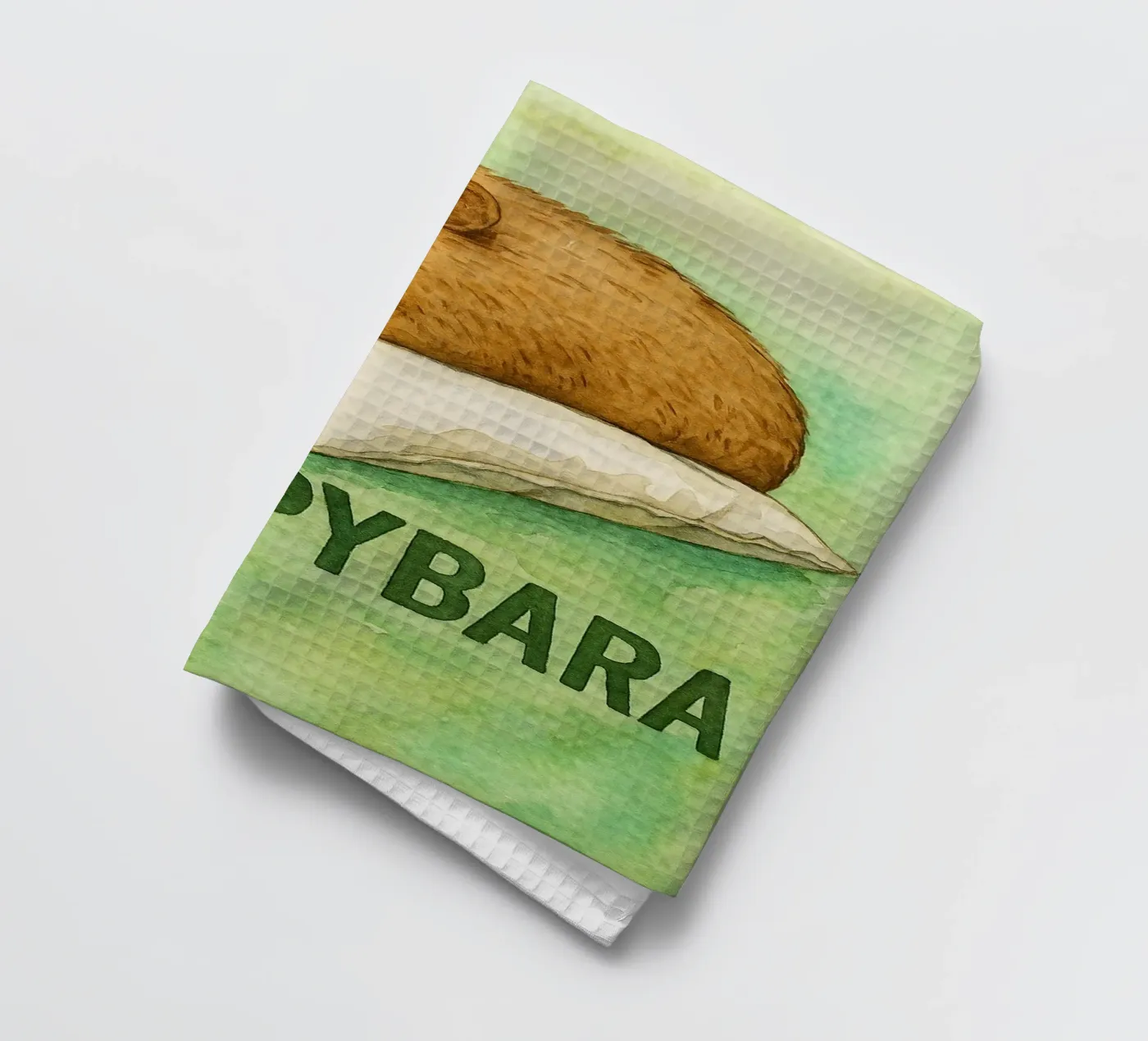 disegno di sleepybara canovaccio da cucina da cepeducks