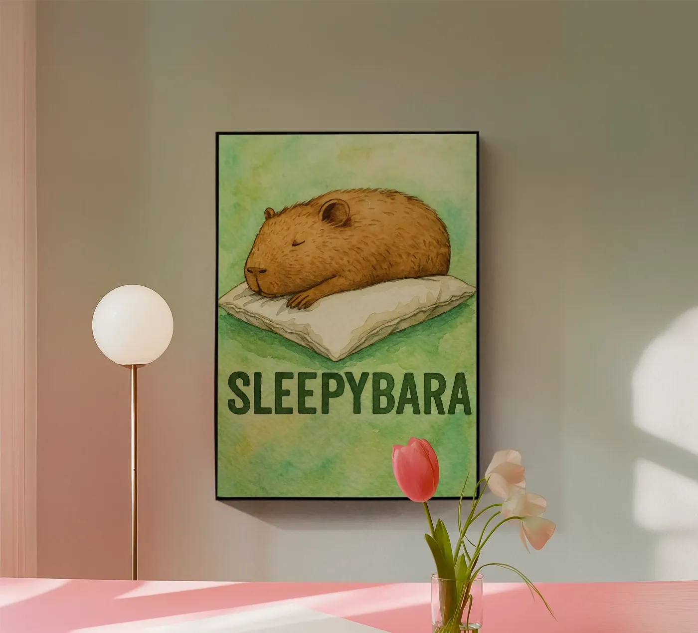 sleepybara drawing Acryl-Glas von cepeducks