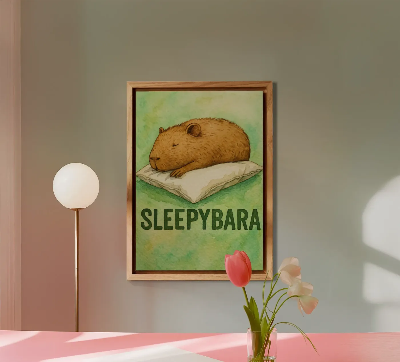 disegno di sleepybara pannello forex da cepeducks